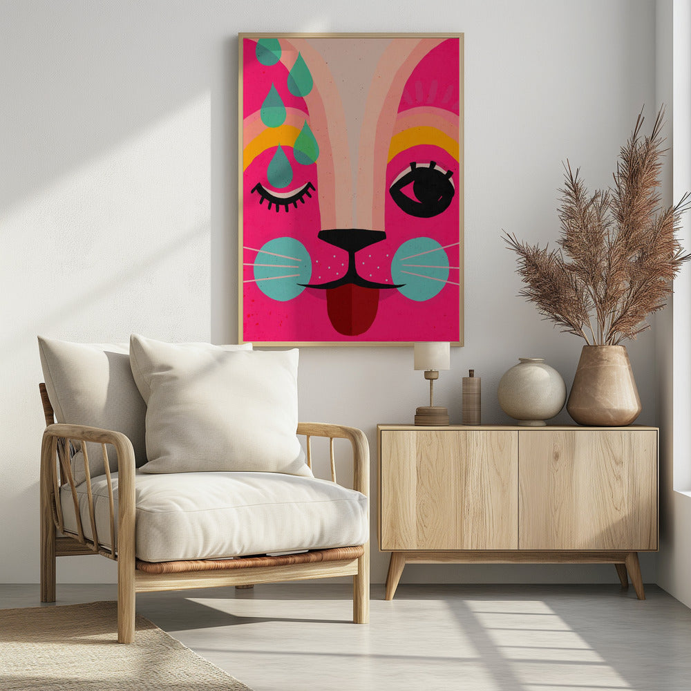 Vibrant Feline Dreams | Poster