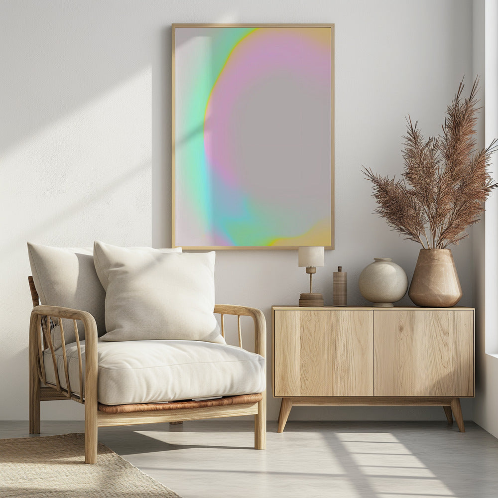 Pastel Glow Curve | Poster