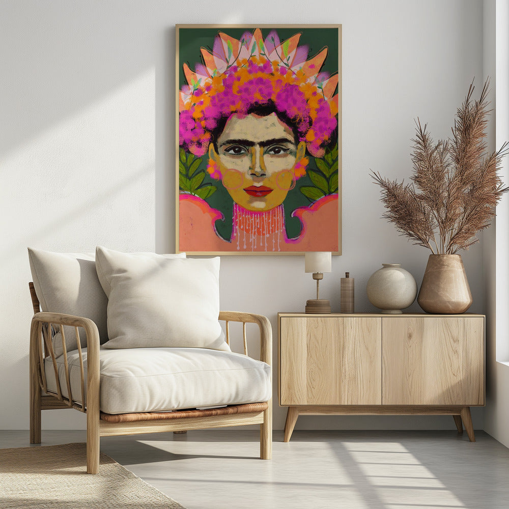 Vibrant Floral Crown | Poster