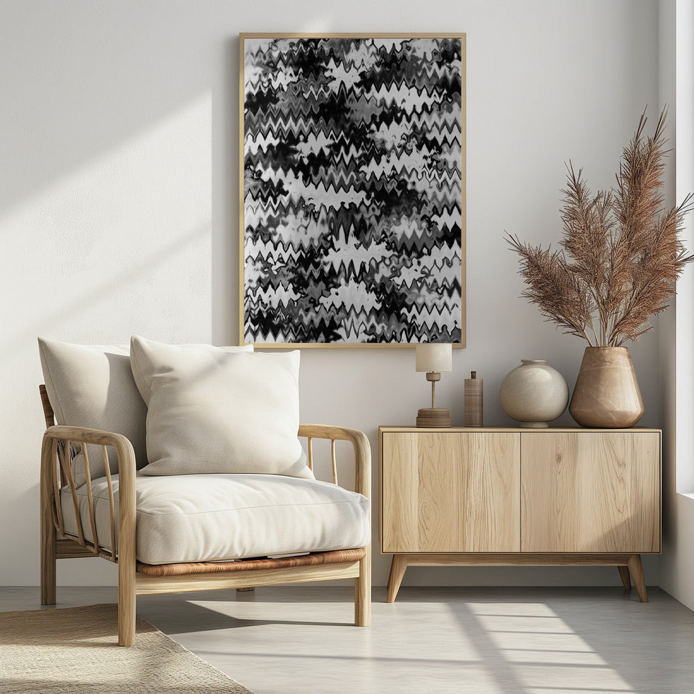 Zigzag Monochrome | Poster