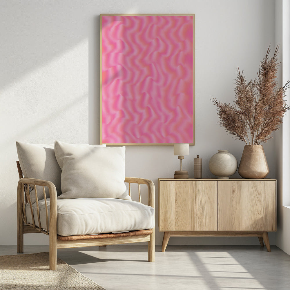 Rippling Pink Waves | Poster