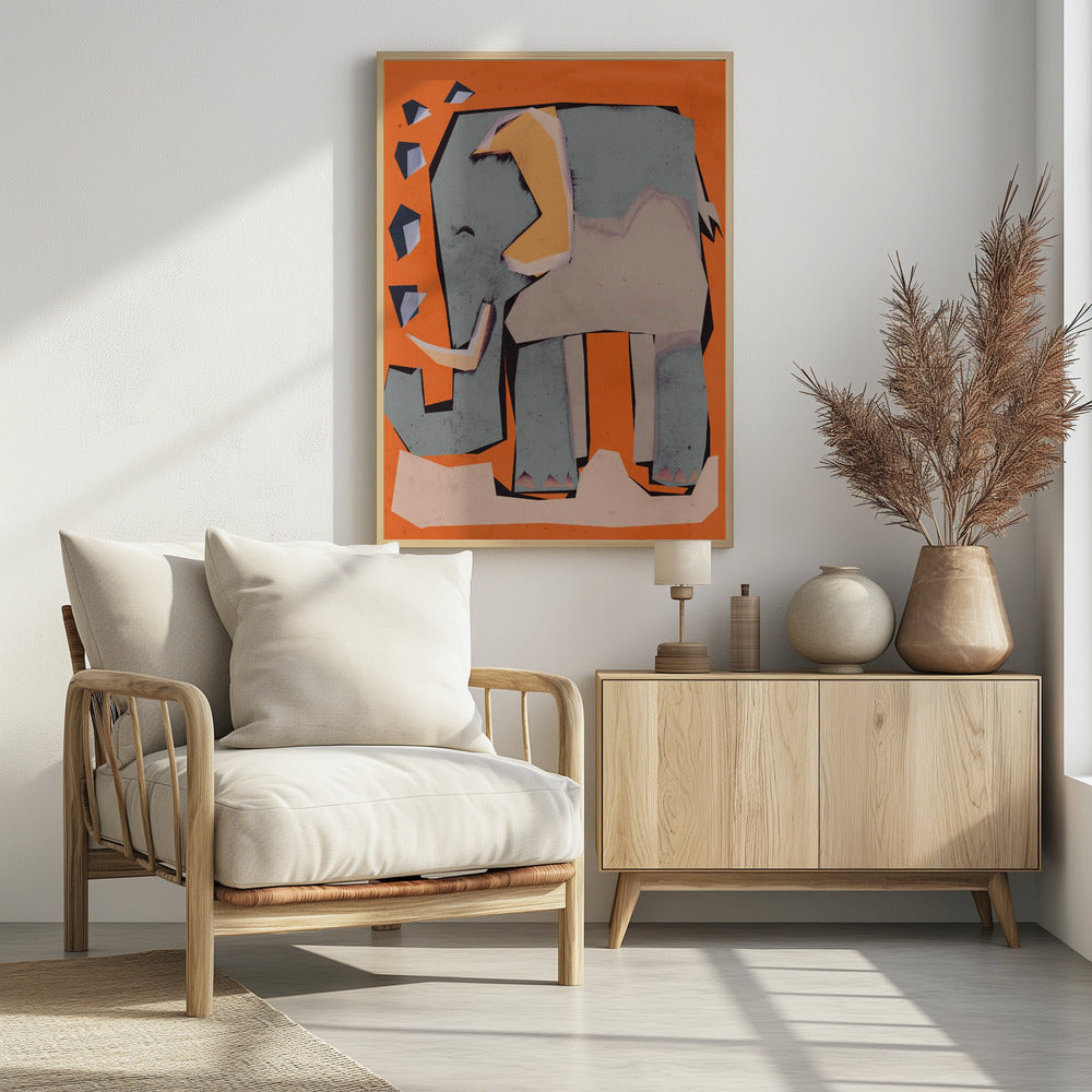 Geometric Elephant | Poster