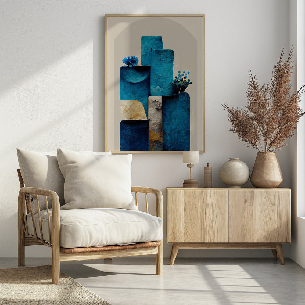 Blue Elements Rise | Poster