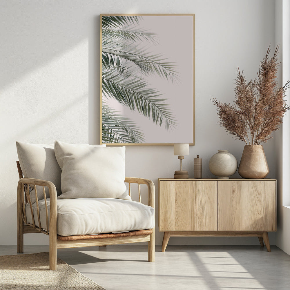 Blush Palm Leaves | Poster