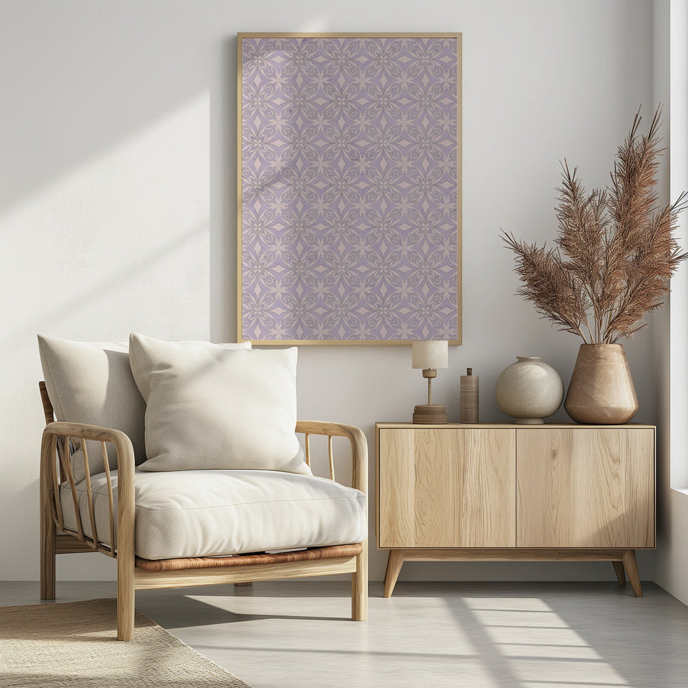 Lavender Blossom Tessellation | Poster