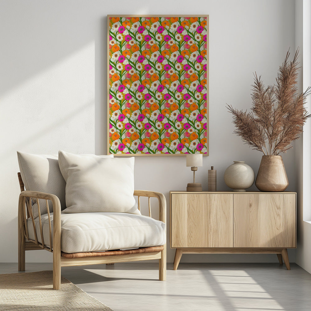 Floral Harmony Quilt | Poster