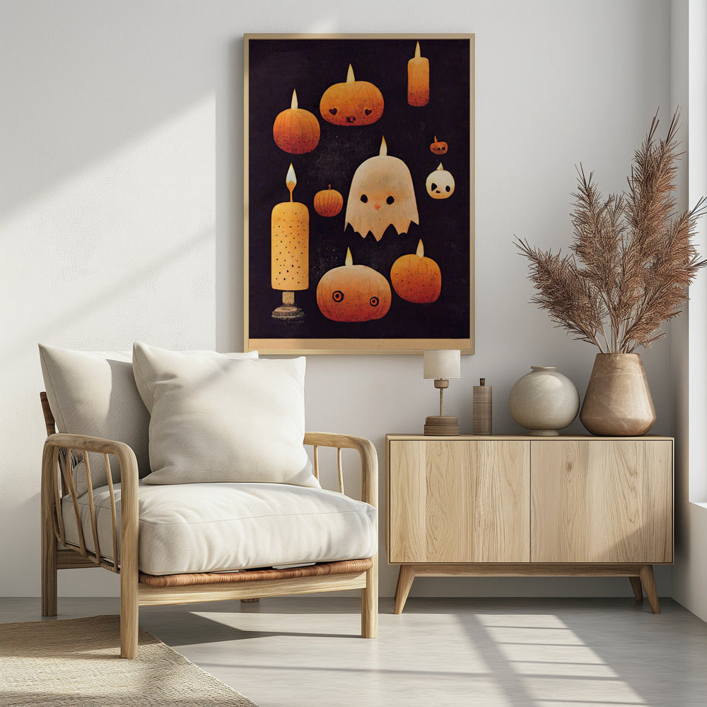 Haunted Pumpkin Glow | Poster