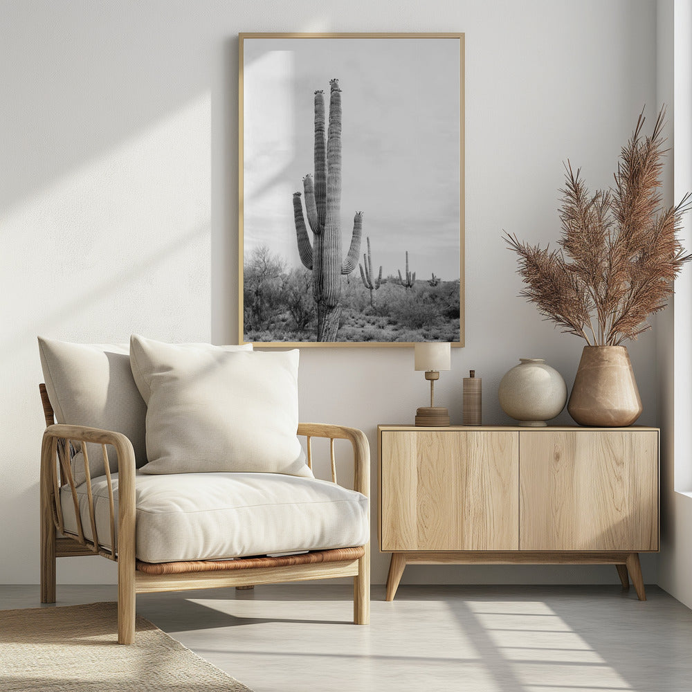 Saguaro B&amp;W | Poster