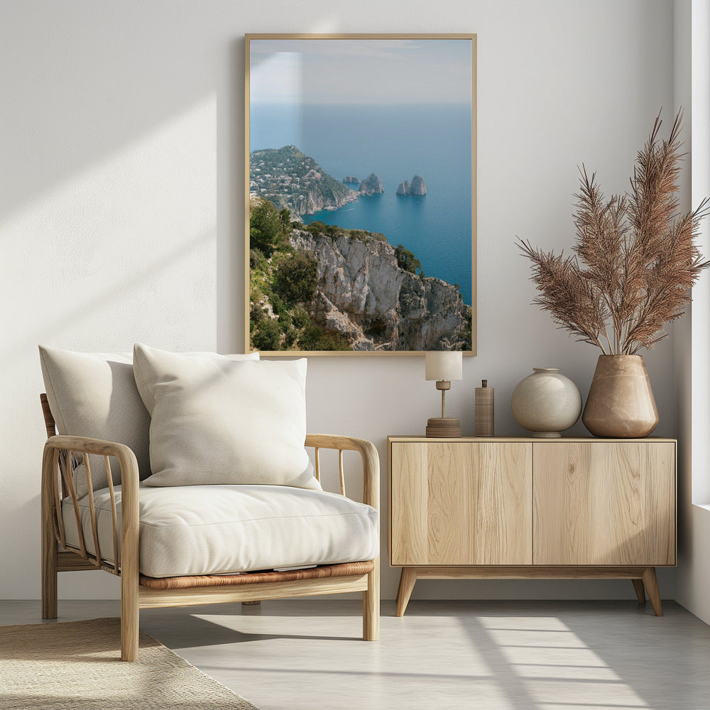 Coast of Capri Italy | Poster