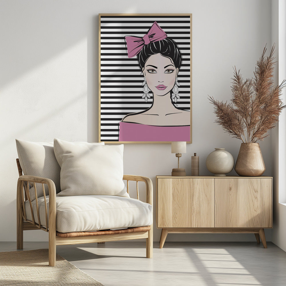 Striped Elegance | Poster
