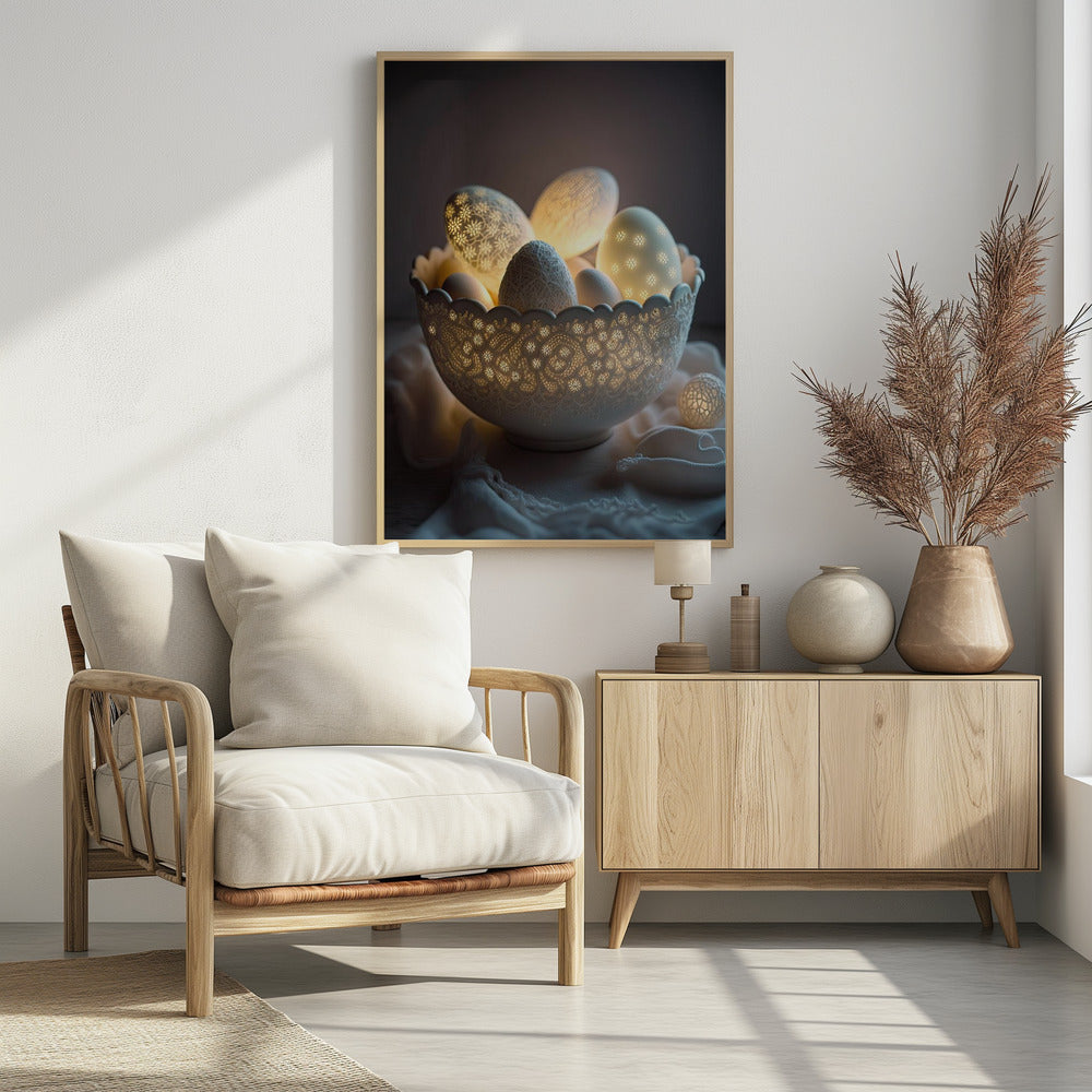 Radiant Egg Elegance | Poster