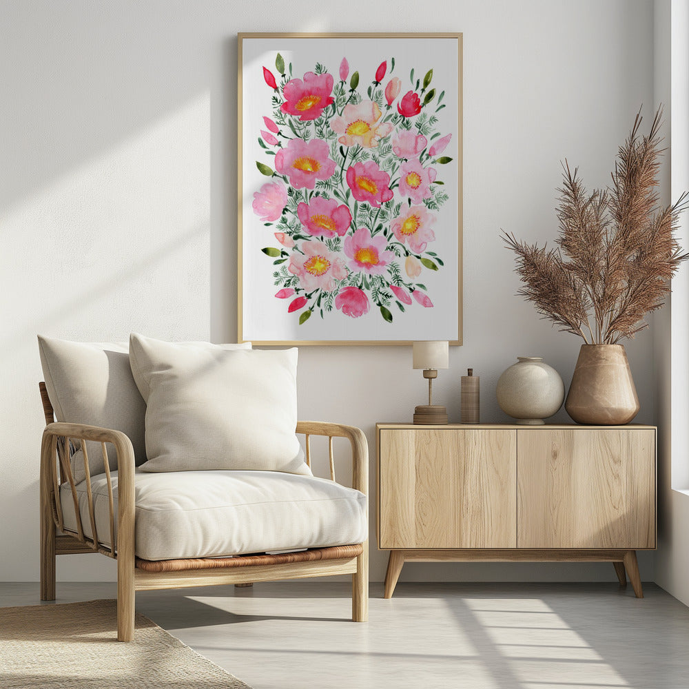 Winterlynn bouquet in pink | Poster