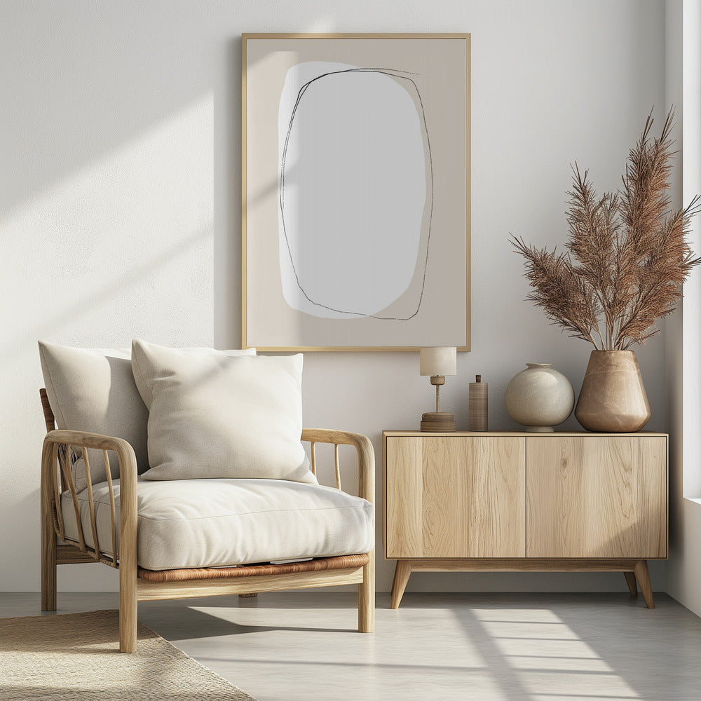Layered Oval Shapes | Poster