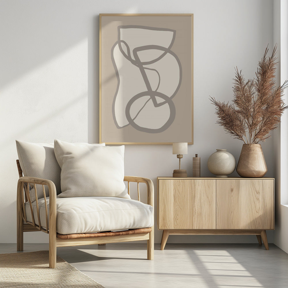Shape 09 Beige | Poster