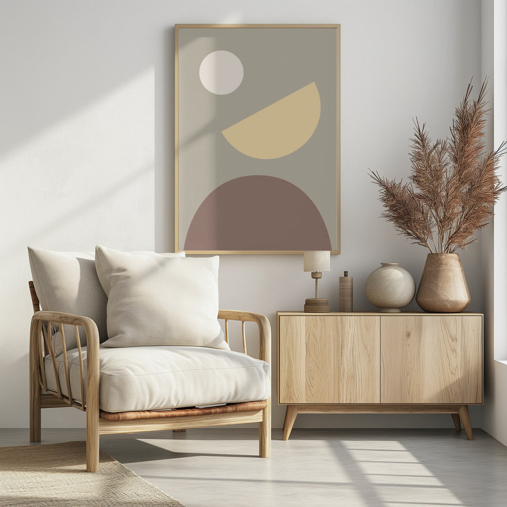 Arches Yellow and Gray | Poster