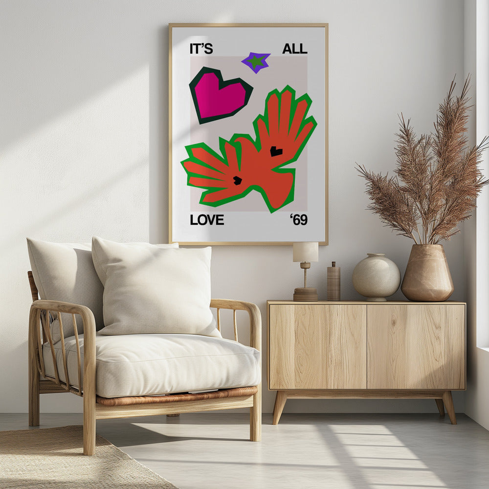 It's All Love '69 Bird Orange | Poster