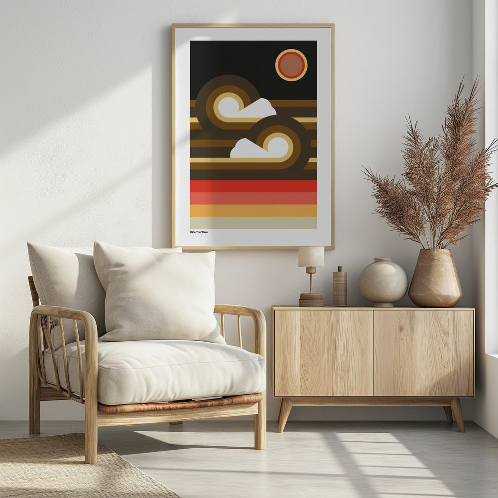 Ride The Wave Sunset | Poster