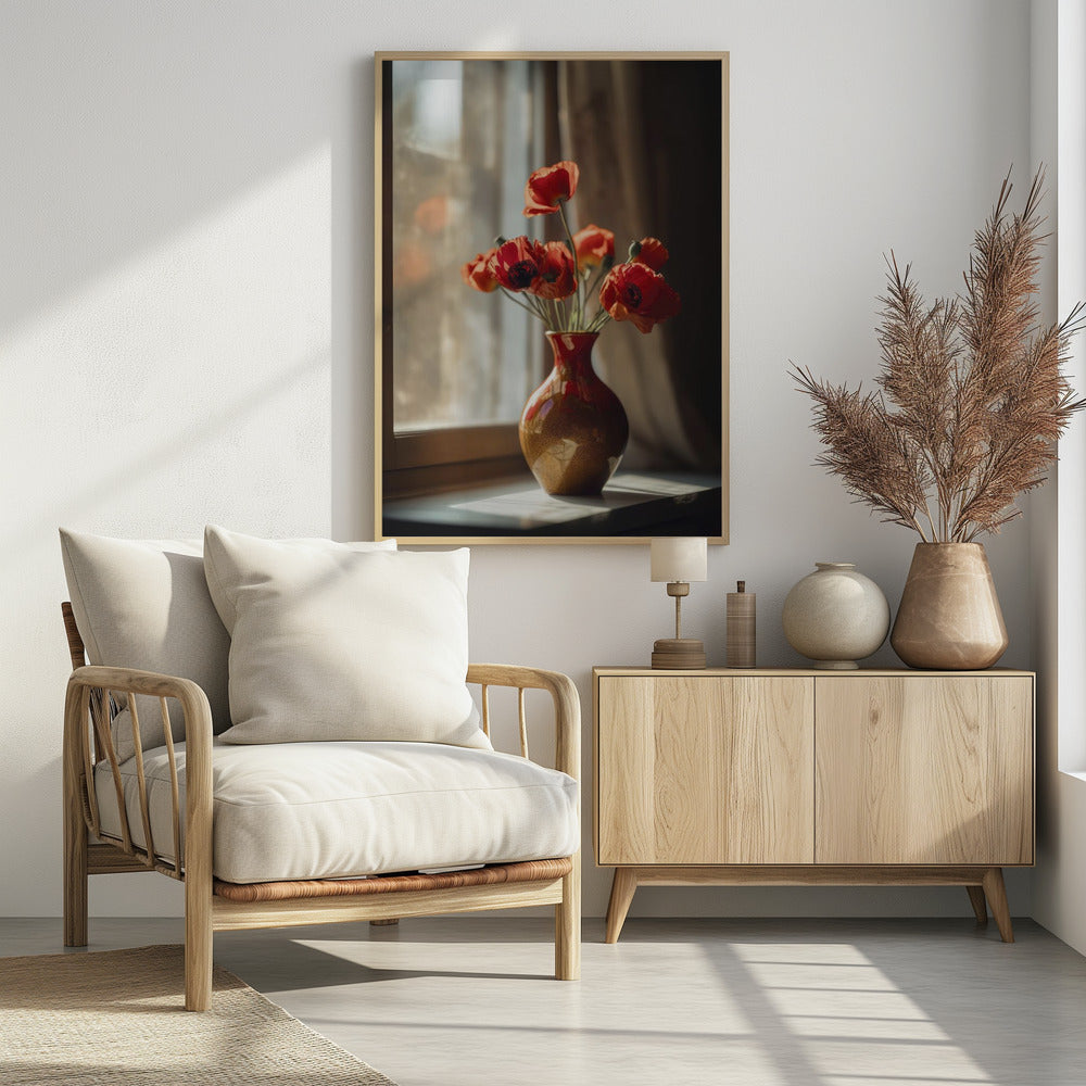 Warm Poppy Glow | Poster