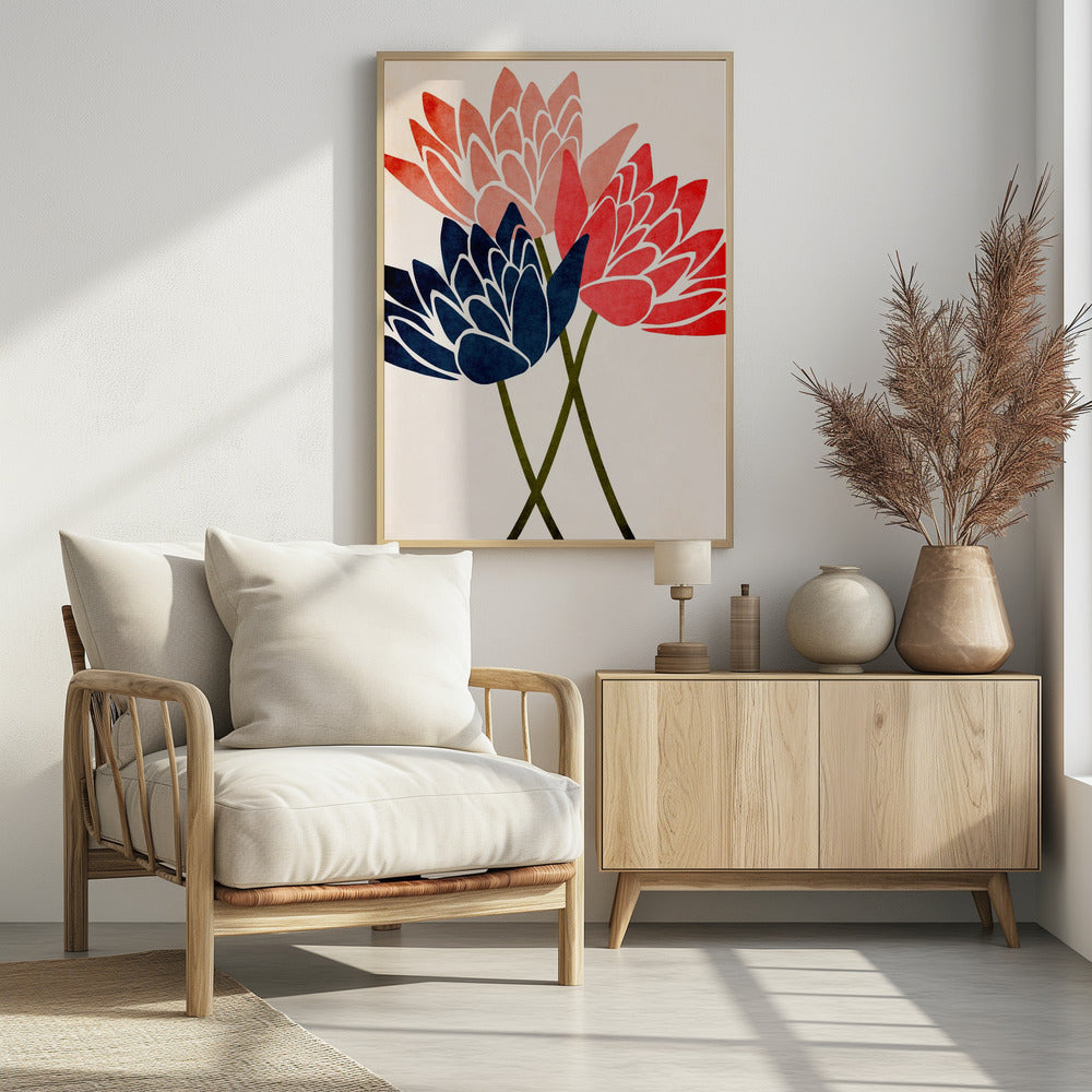 Three Dancing Blossoms | Poster