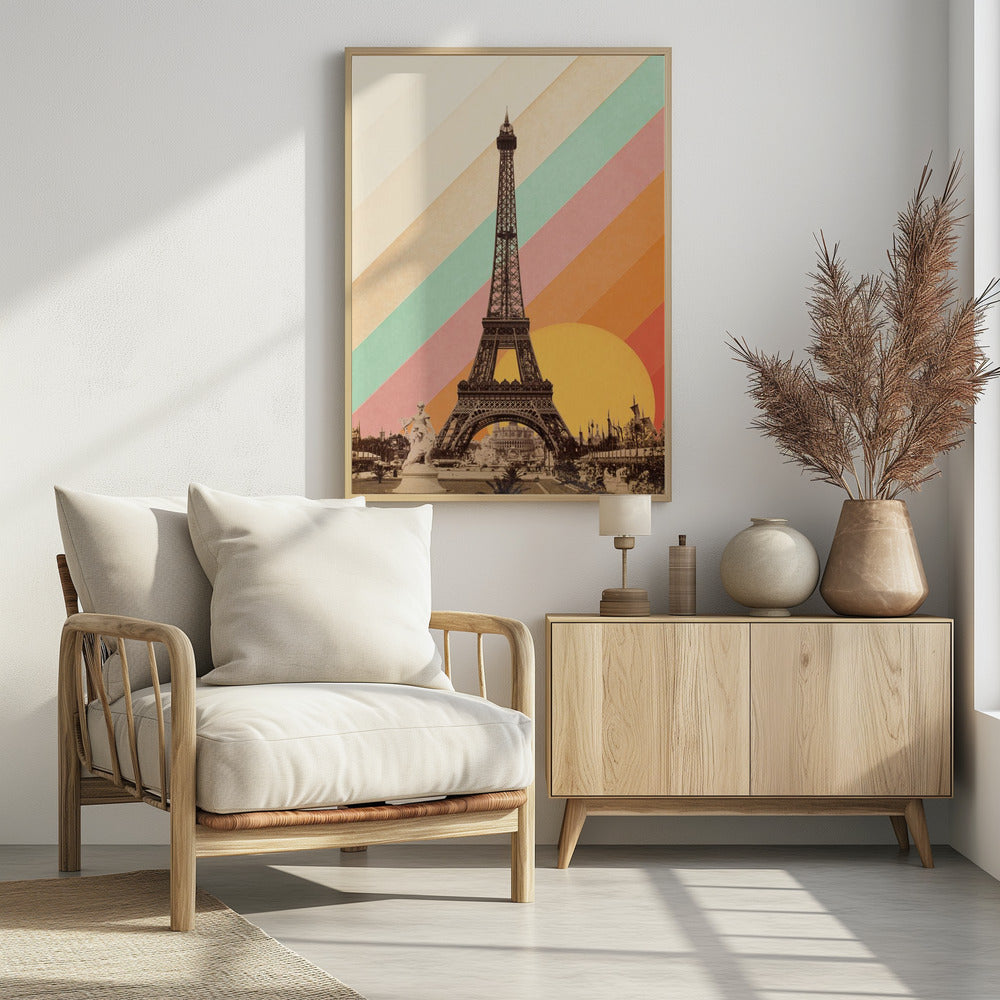 Eiffel Tower Rainbow | Poster