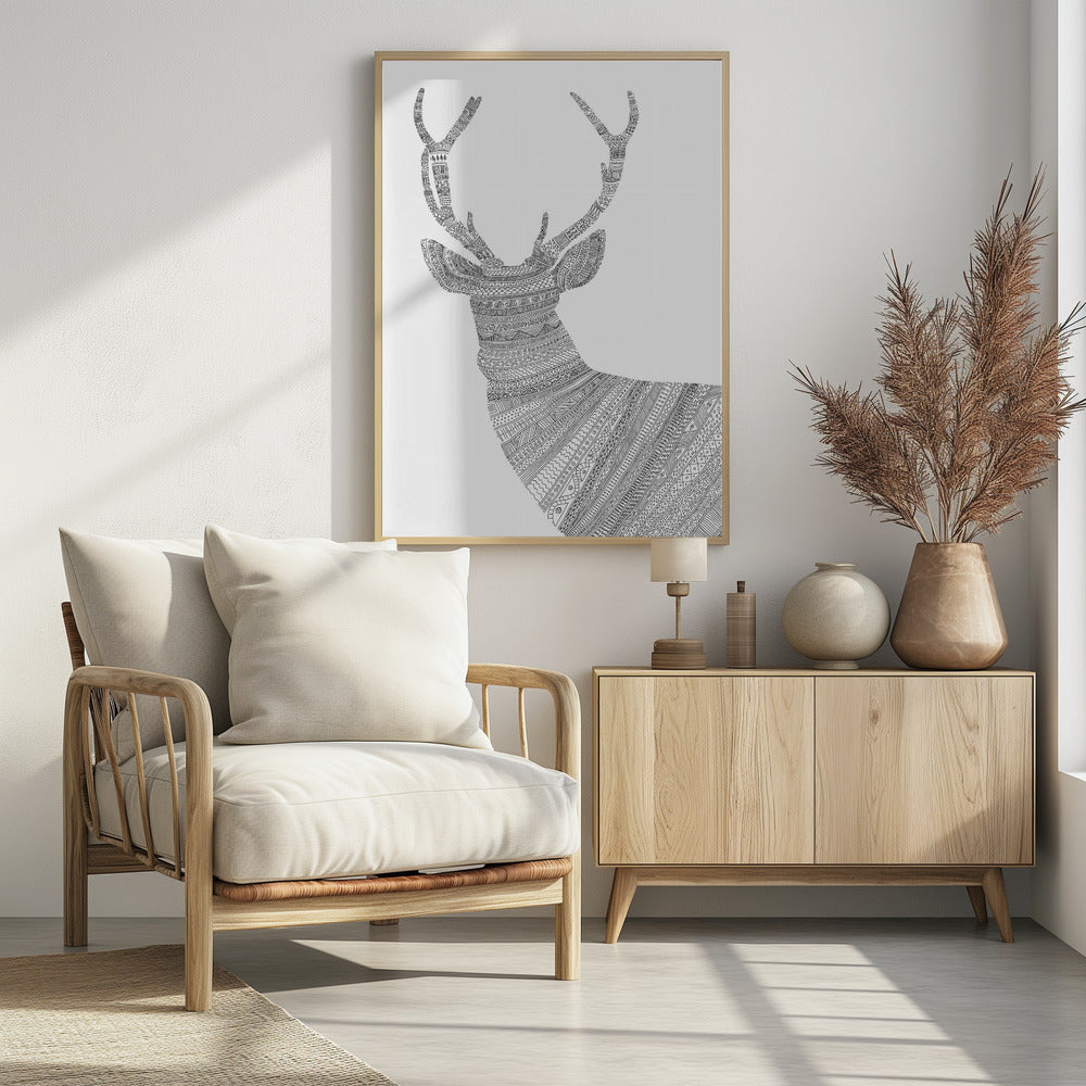 Stag White | Poster