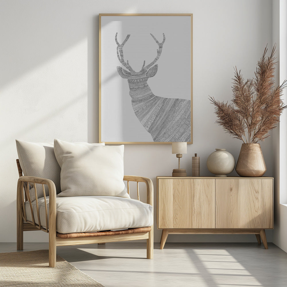 Stag Grey | Poster