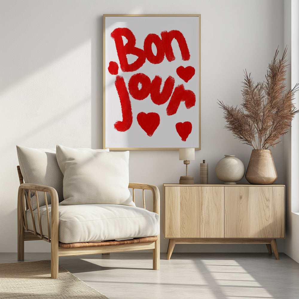 Bonjour Hearts | Poster