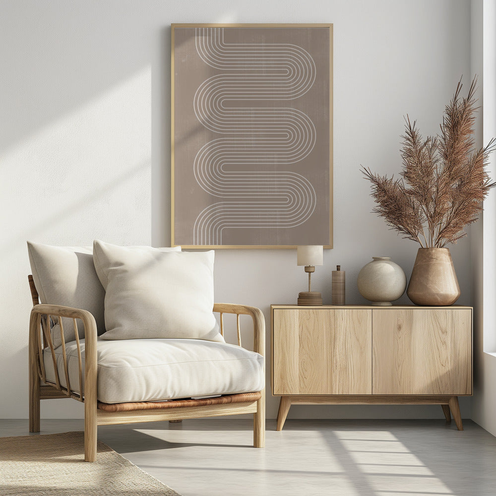 Curved Line Harmony | Poster