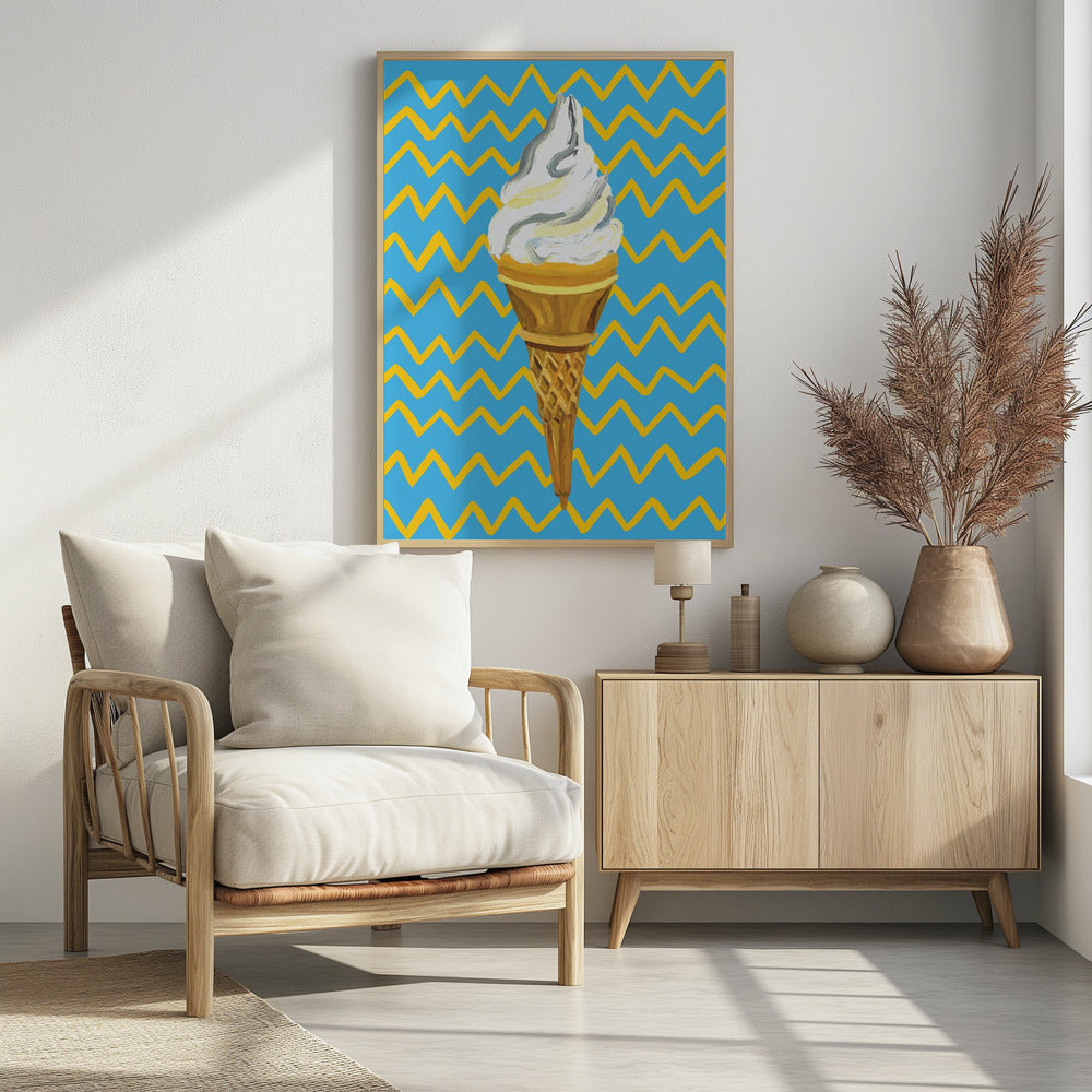 Ice Cream Blue | Poster