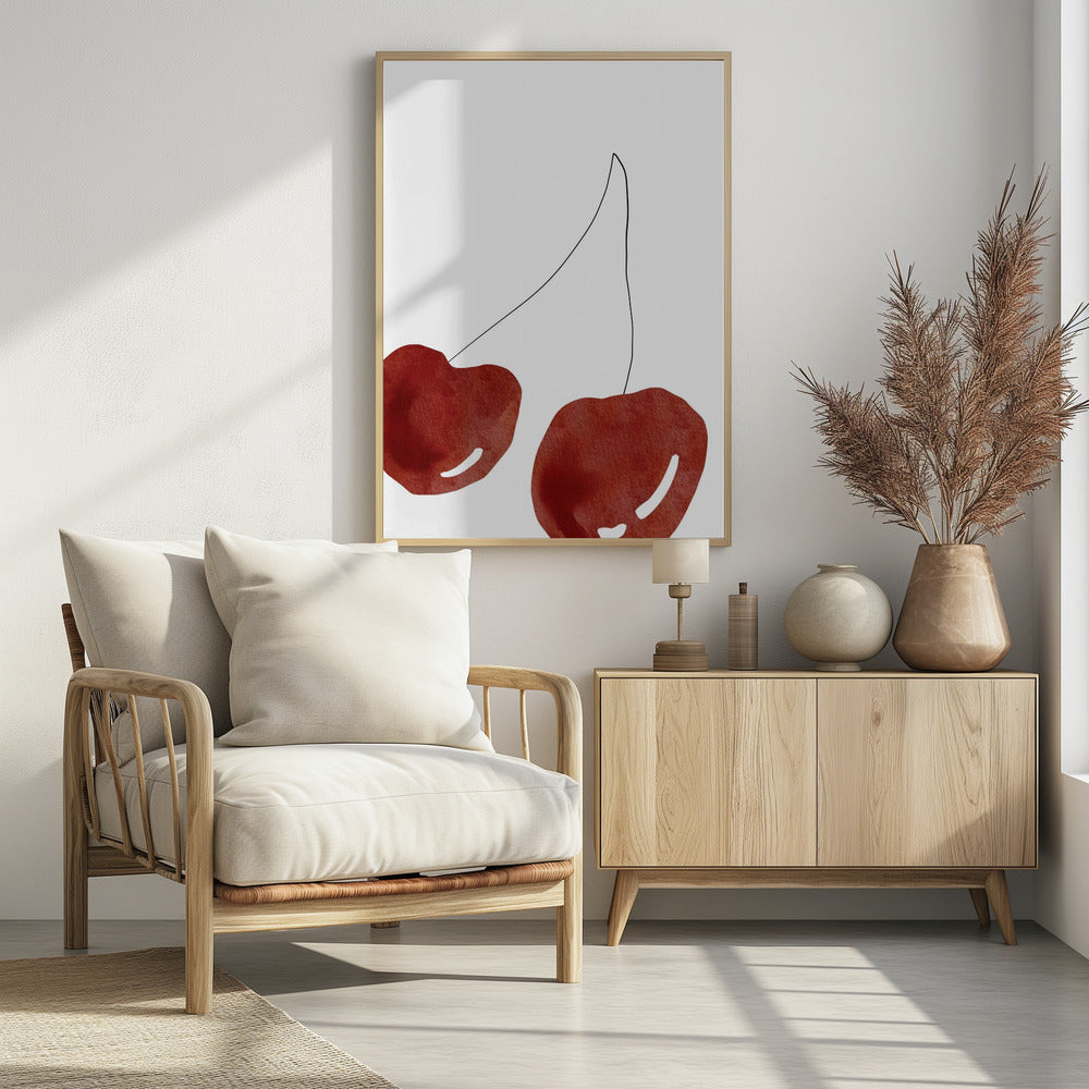 Isolated Cherries | Poster