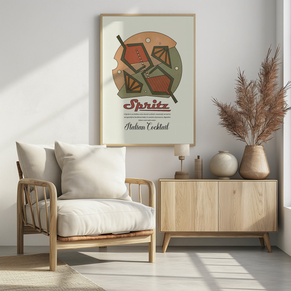 Geometrical spritz print | Poster