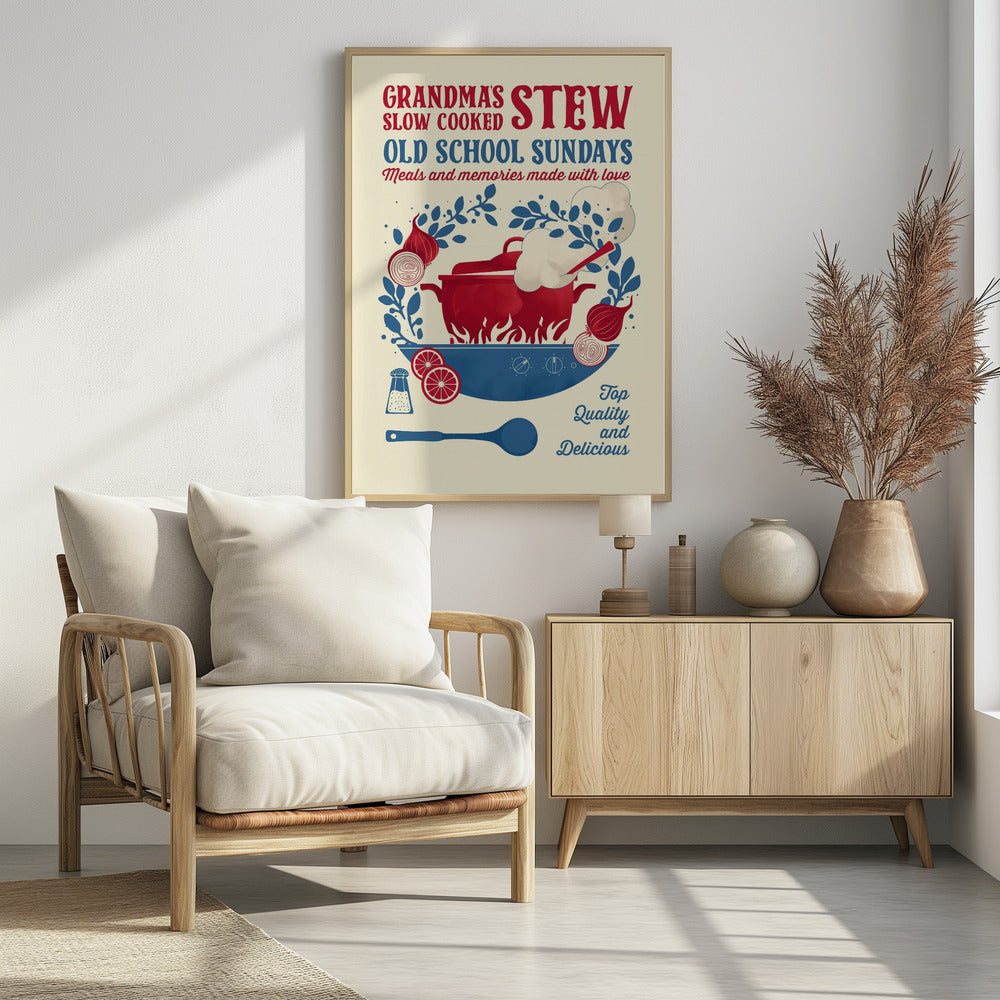 Grandmas Stew kitchen print | Poster