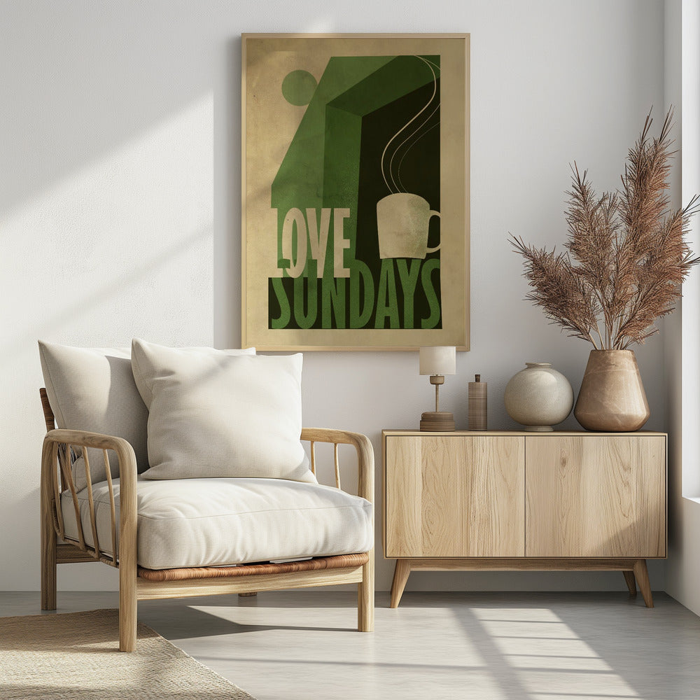 Love Sunday print | Poster