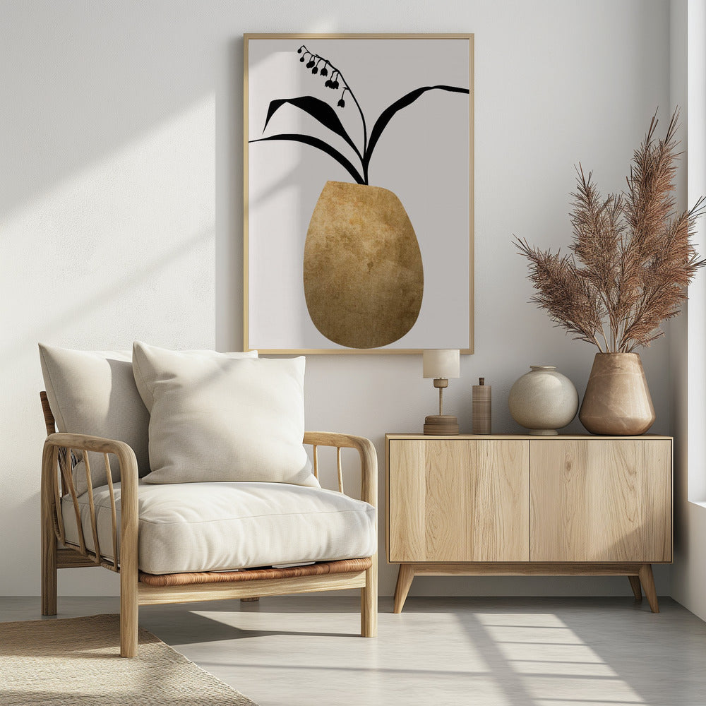 Water Lilies   Gold | Poster