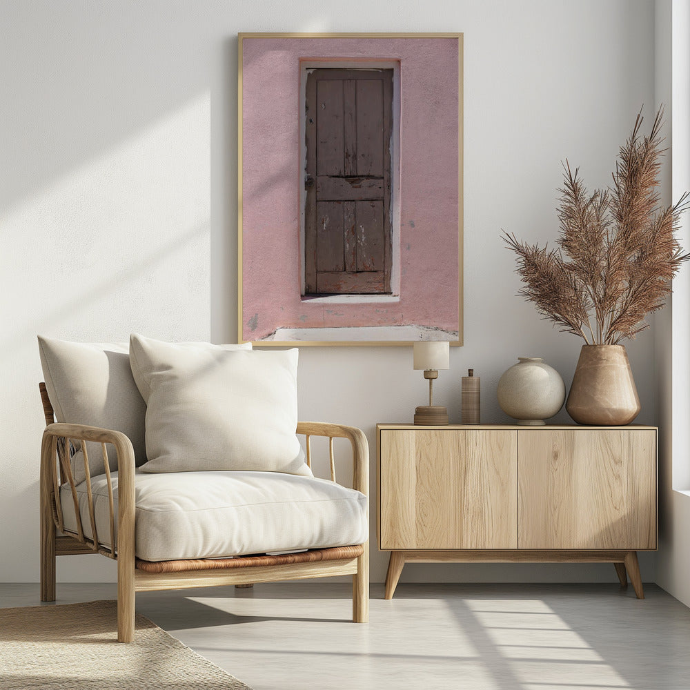 Weathered Pink Door | Poster