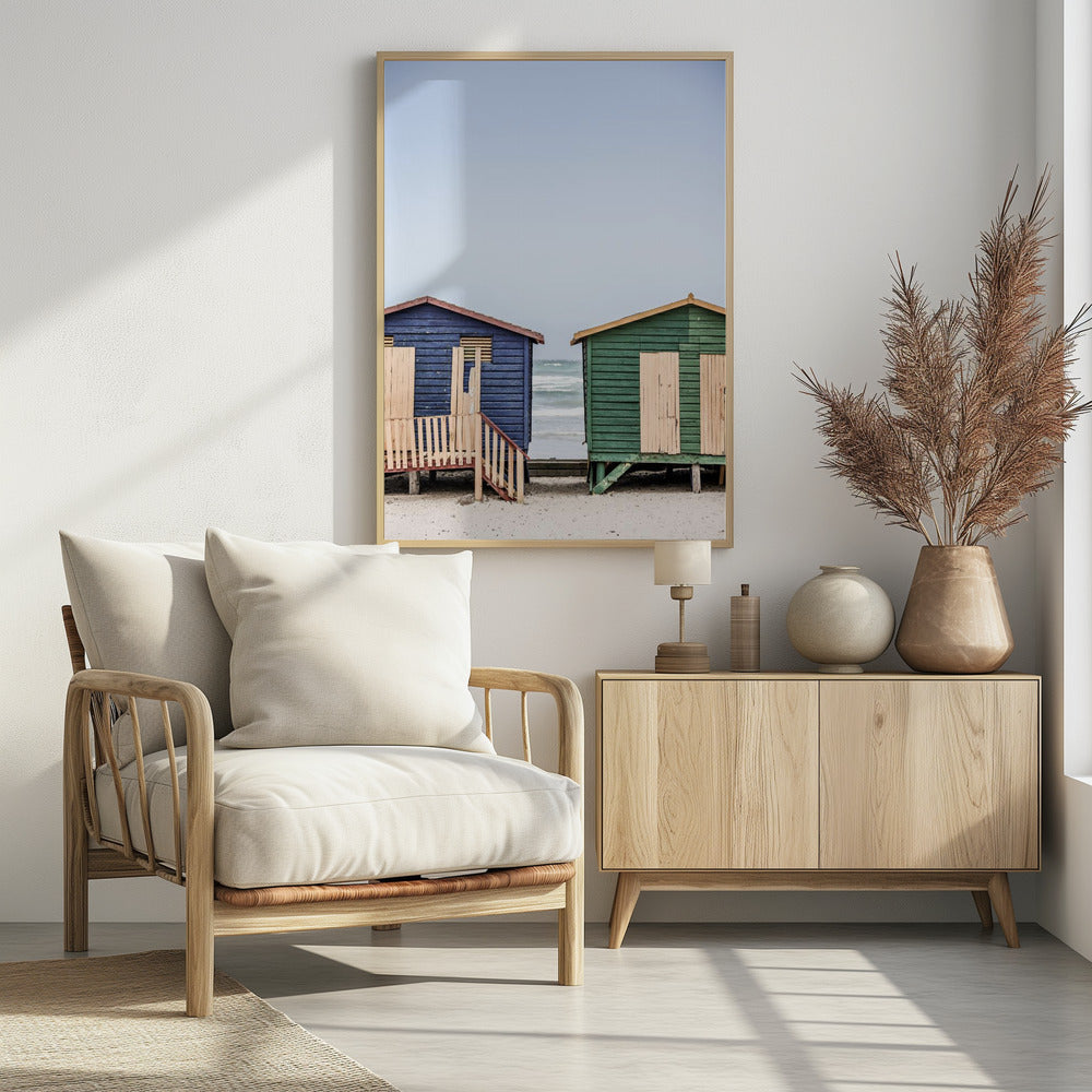 Coastal Huts Harmony | Poster