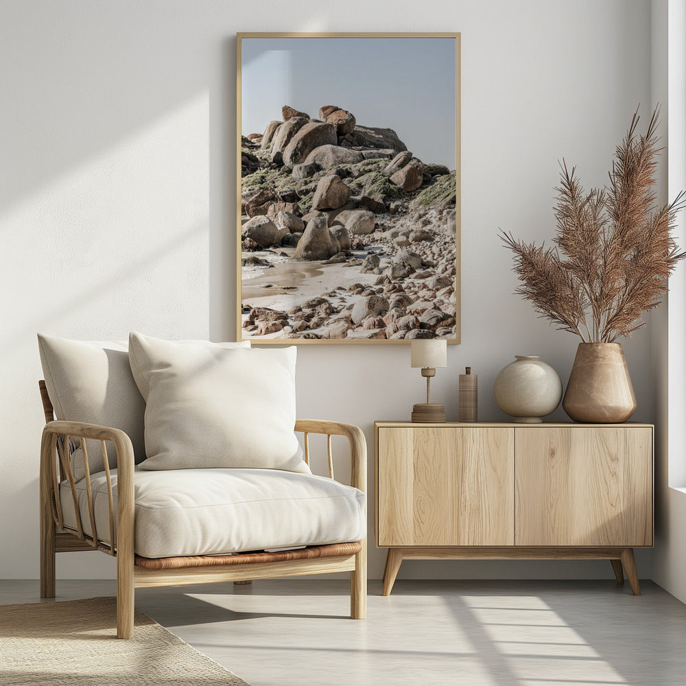 Rocky Coastline Serenity | Poster