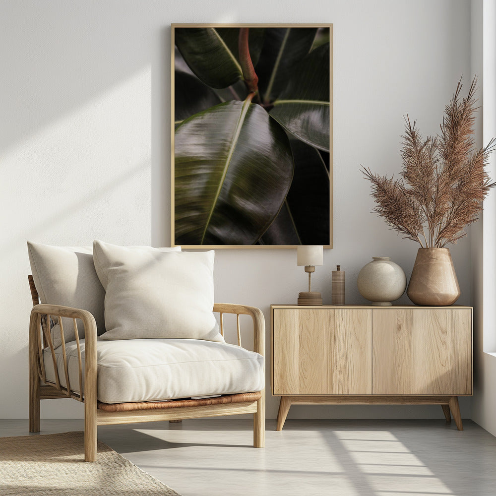 Glossy Leaf Elegance | Poster