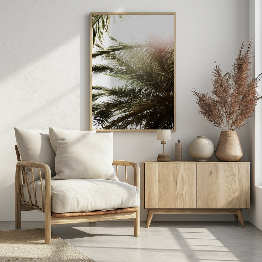 Sunlit Palm Glow | Poster