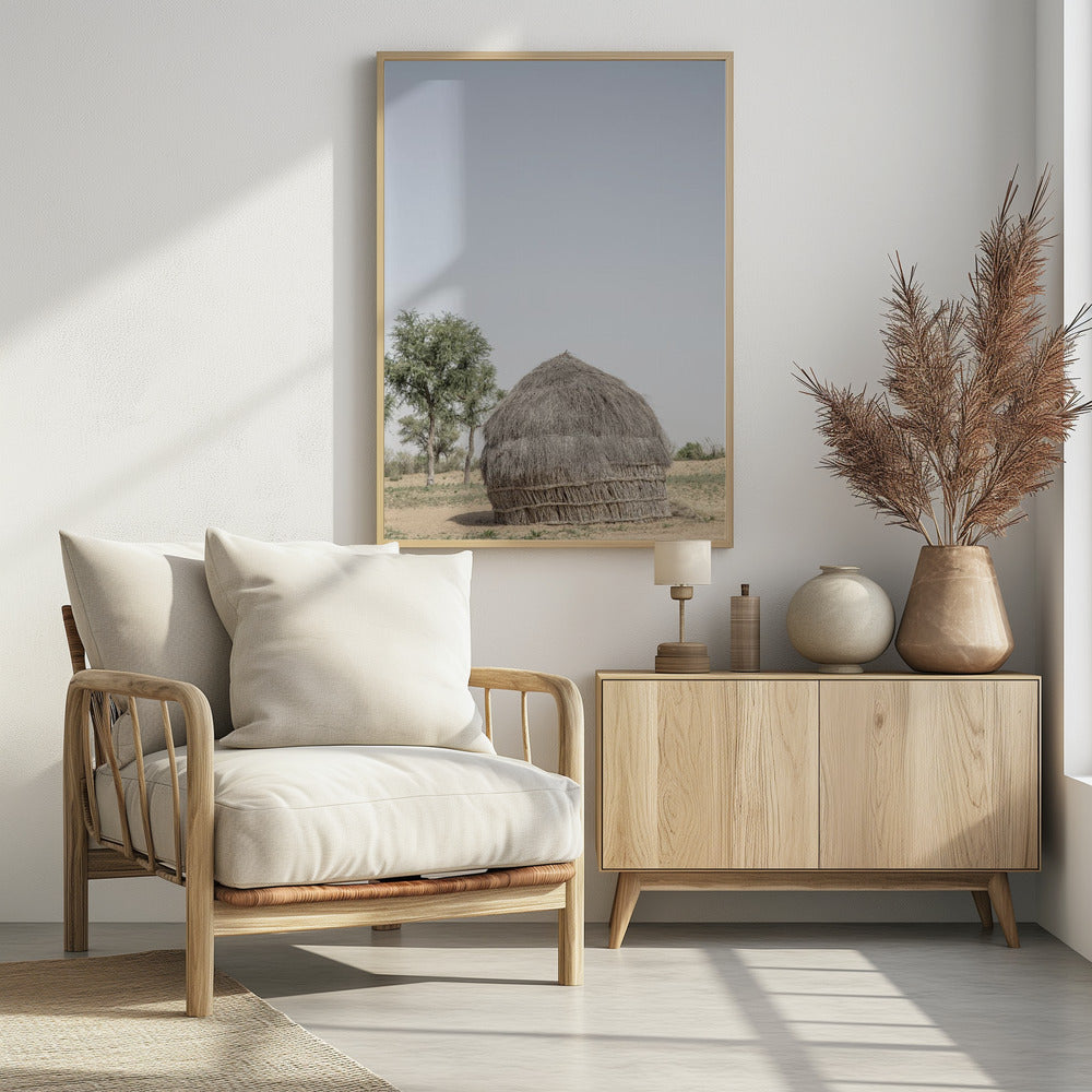Grass Hut Serenity | Poster