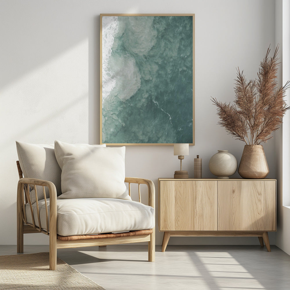 Ocean&#039;s Gentle Swirl | Poster