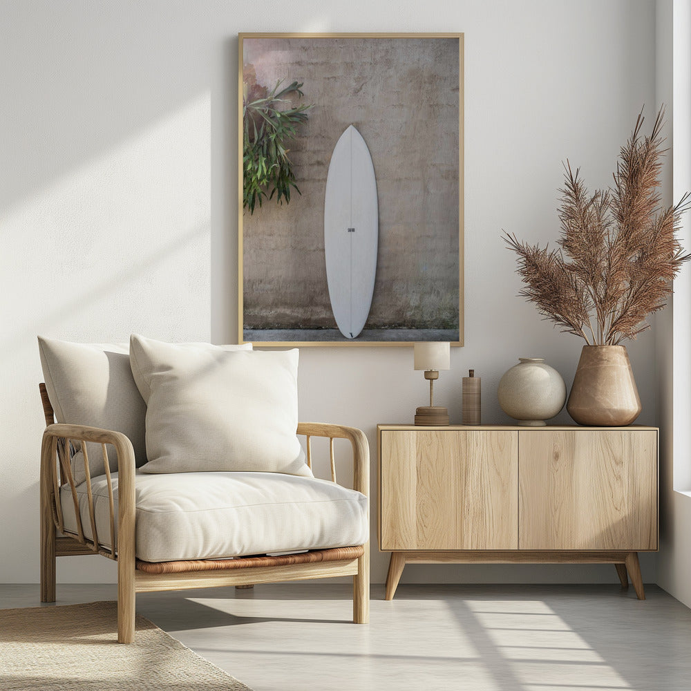 White Surfboard | Poster