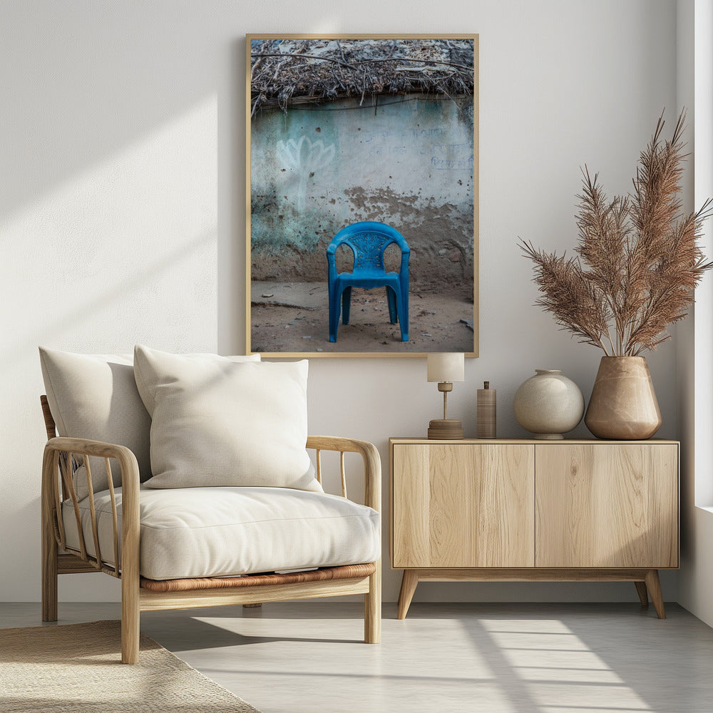 Lonely Blue Chair | Poster