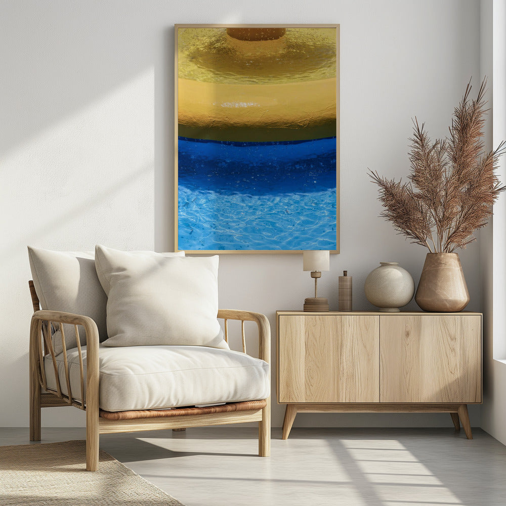 Yellow And Blue Bands | Poster