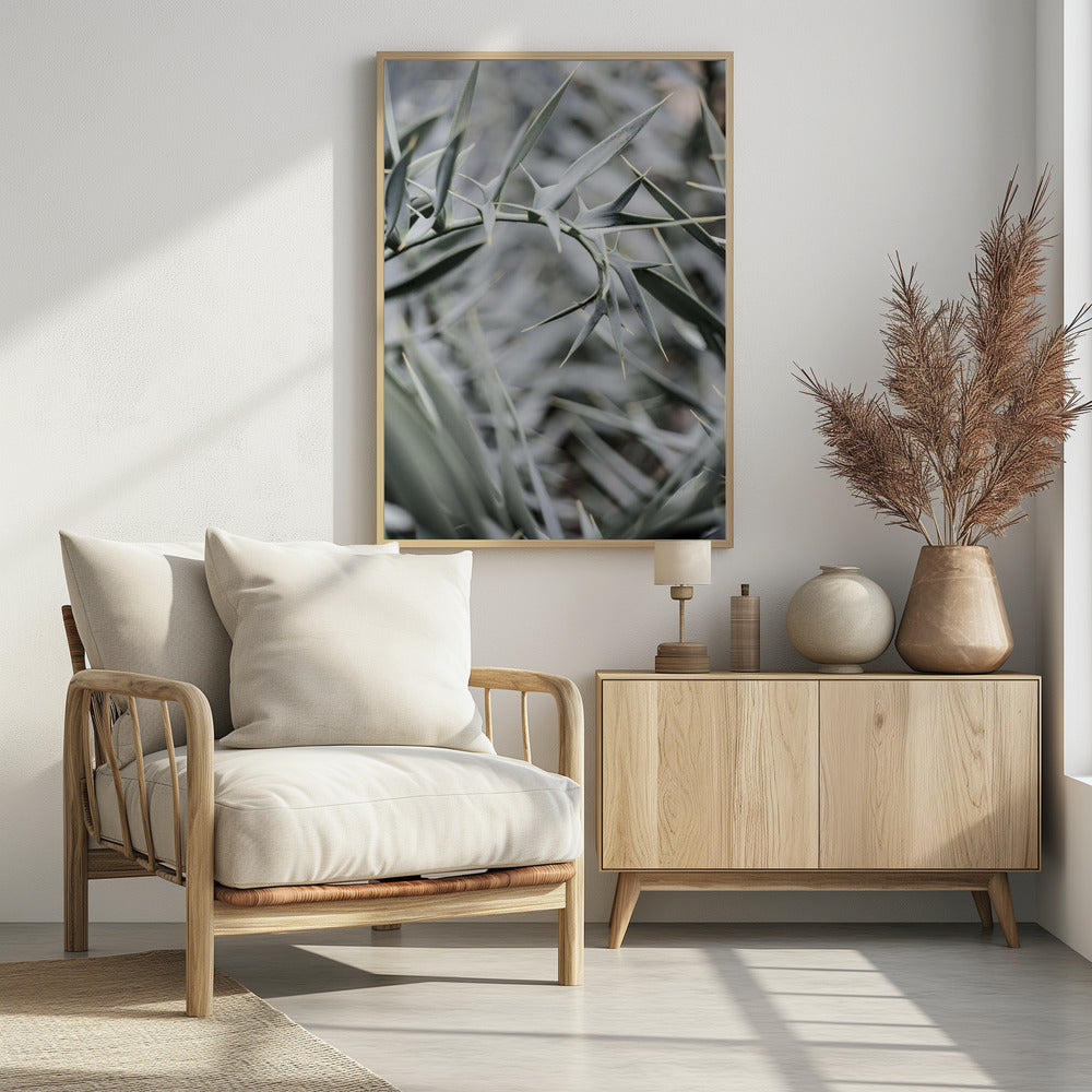 Intricate Details Of Spiky Leaves | Poster