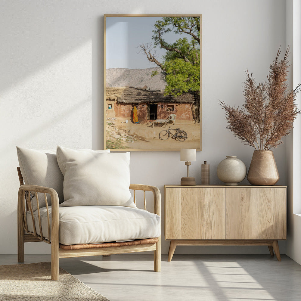 Rustic Indian Village Scene | Poster