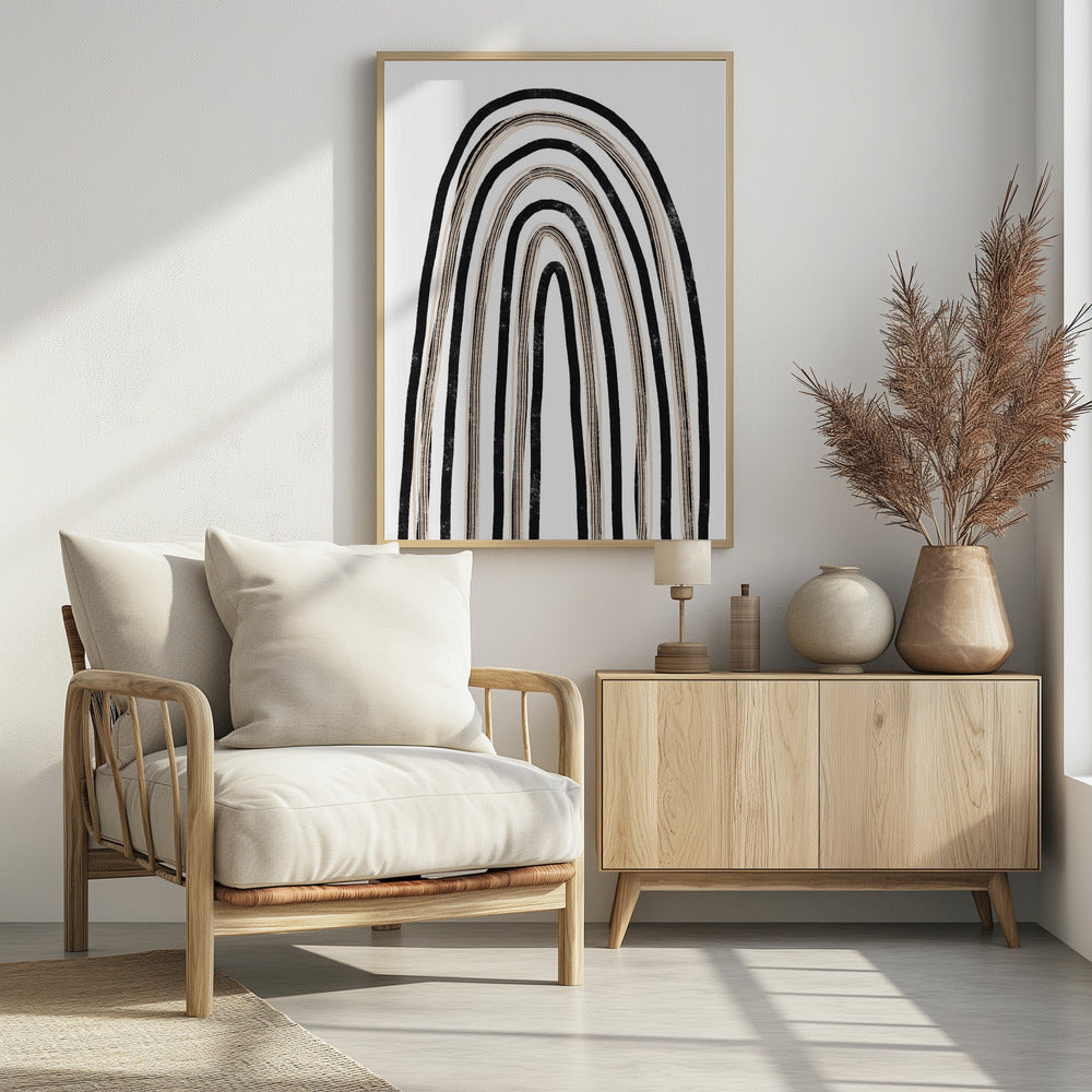 Monochrome Arches | Poster