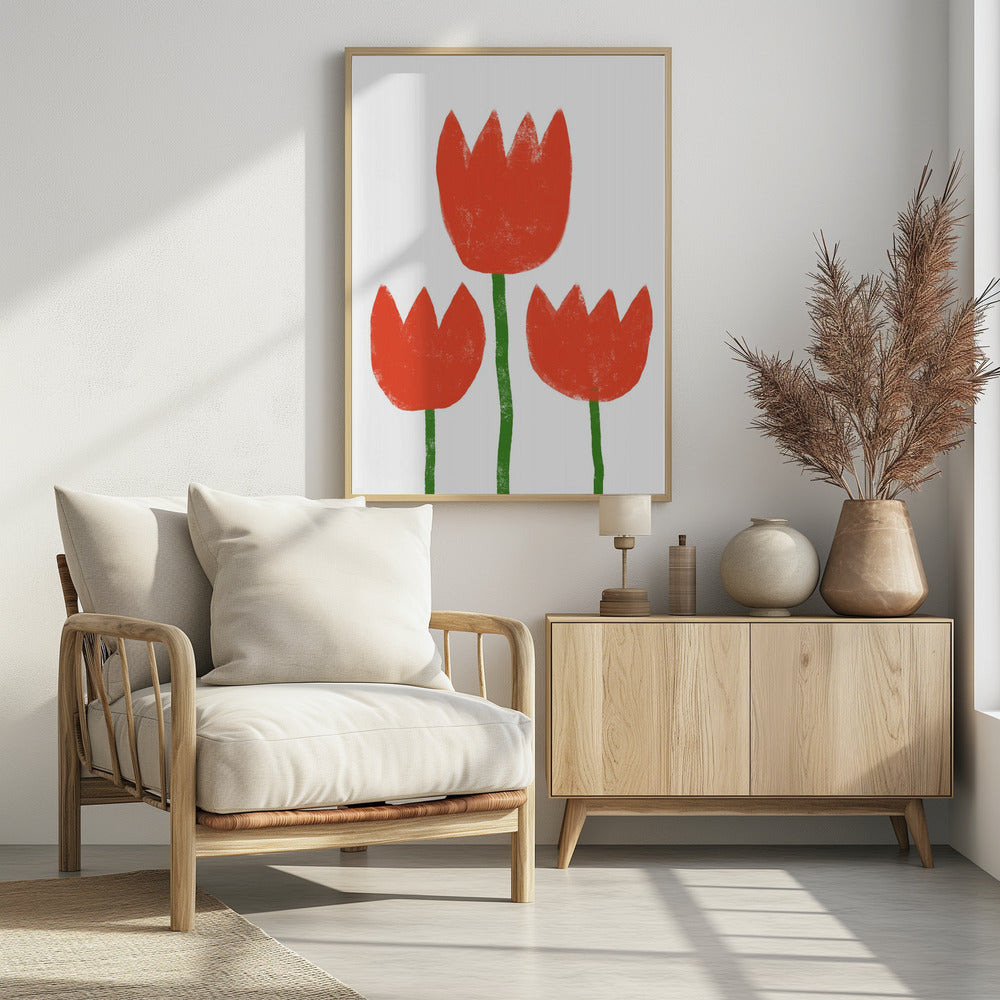 Red Tulip Trio | Poster