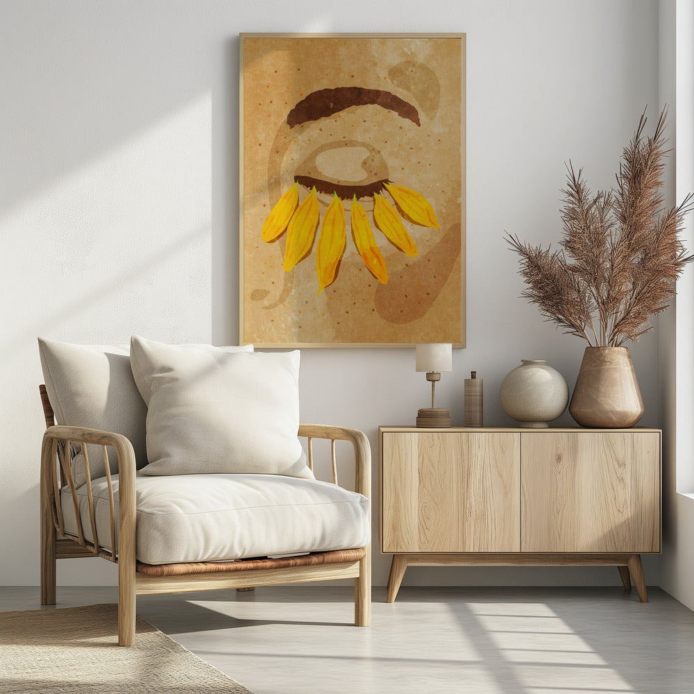 Flower power eye lashes | Poster