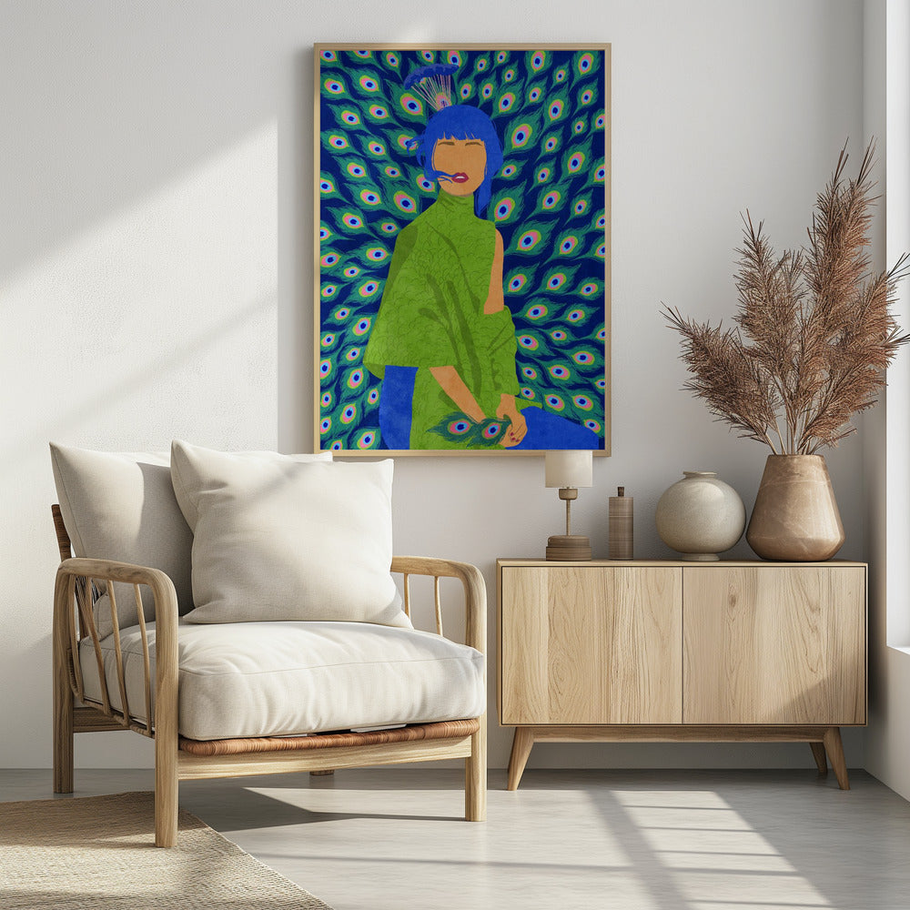 peacock woman | Poster
